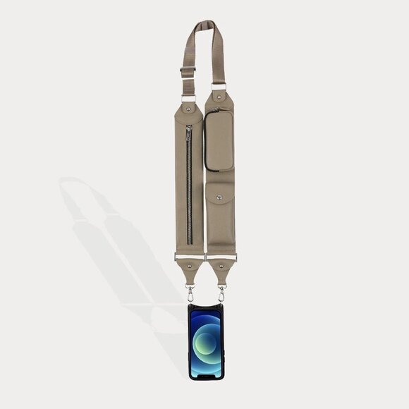 NEW ♡ BILLIE STRAP Crossbody Utility Strap-Only in Greige/Silver Iphone Samsung - Picture 10 of 10